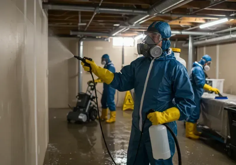 Basement Sanitization and Antimicrobial Treatment process in Gasport, NY